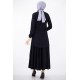 Tunic and Skirt Suit - Black