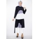 Tunic and Skirt Suit - Black