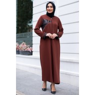 BRICK COLOR ABAYA 