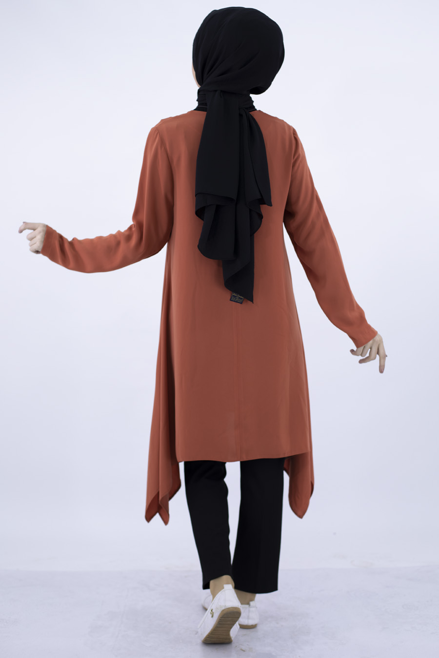 Asimetrik Kesim Tunik - Kiremit Asimetrik Kesim Tunik - Kiremit