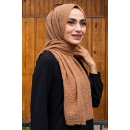 Crepe Shawl - Brown