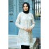 Flower Patterned Tunic - Beige Color