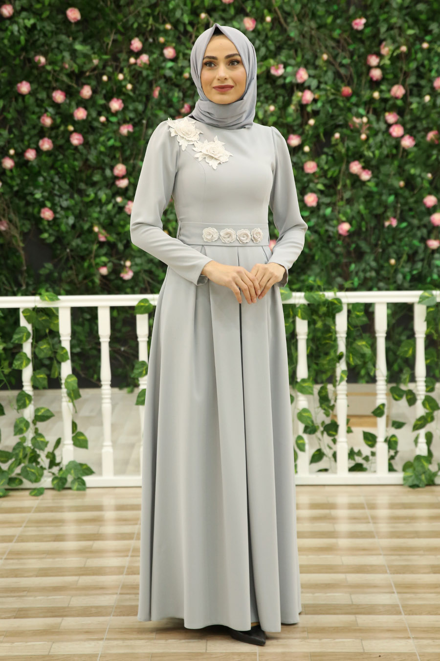 Evening Dress - Grey