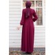 Evening Dress - Claret Red