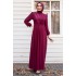 Evening Dress - Claret Red