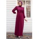 Evening Dress - Claret Red