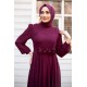 Evening Dress - Claret Red