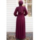 Evening Dress - Claret Red