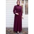 Evening Dress - Claret Red