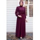 Evening Dress - Claret Red