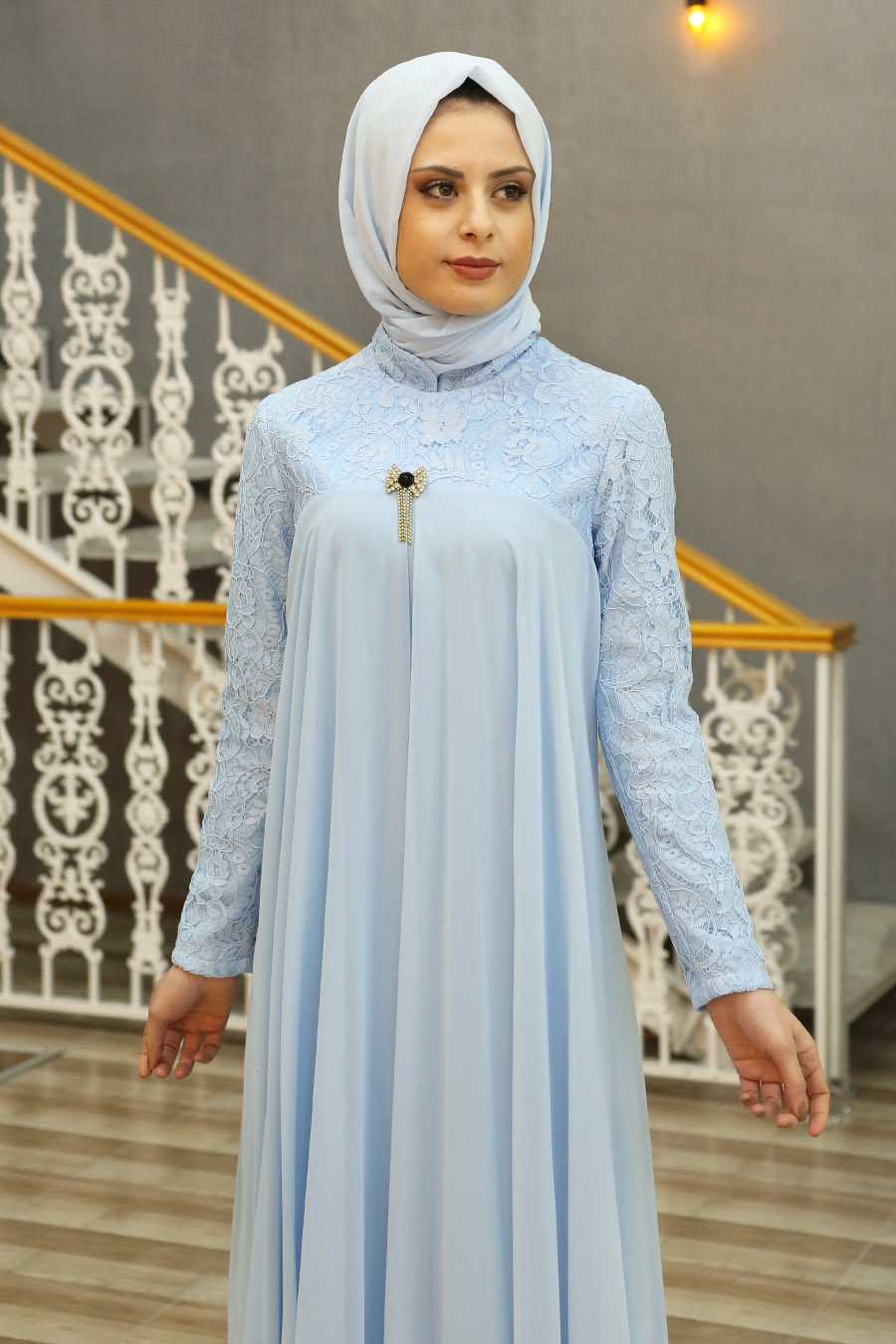 Evening Dress - Baby Blue