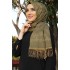 Patterned Shawl - Khaki