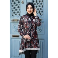 Patterned Tunic - Black