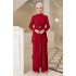 Elif Tunic And Pant Suit - Red 