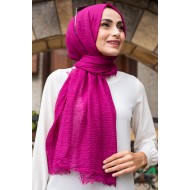 Crepe Shawl - Fuschıa