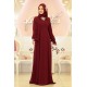 Gamze Özkul - Kuğu Tesettür Abiye - Bordo Gamze Özkul - Kuğu Tesettür Abiye - Bordo