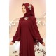 Gamze Özkul - Kuğu Tesettür Abiye - Bordo Gamze Özkul - Kuğu Tesettür Abiye - Bordo