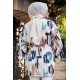 Geometrik Desenli Kimono - Bej 