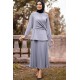 Tunic and Skirt Suit - Grey