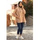 Kapüşonlu Tunik - Bej Kapüşonlu Tunik - Bej