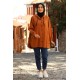 Kapüşonlu Tunik - Kiremit Kapüşonlu Tunik - Kiremit