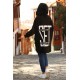 Kapüşonlu Tunik - Siyah Kapüşonlu Tunik - Siyah