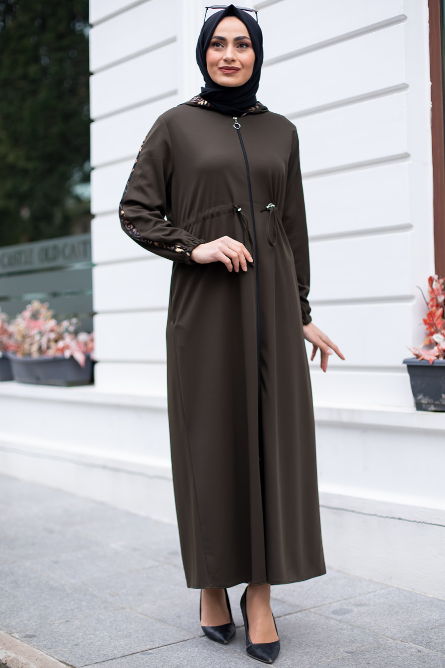 KHAKI COLOR ABAYA 