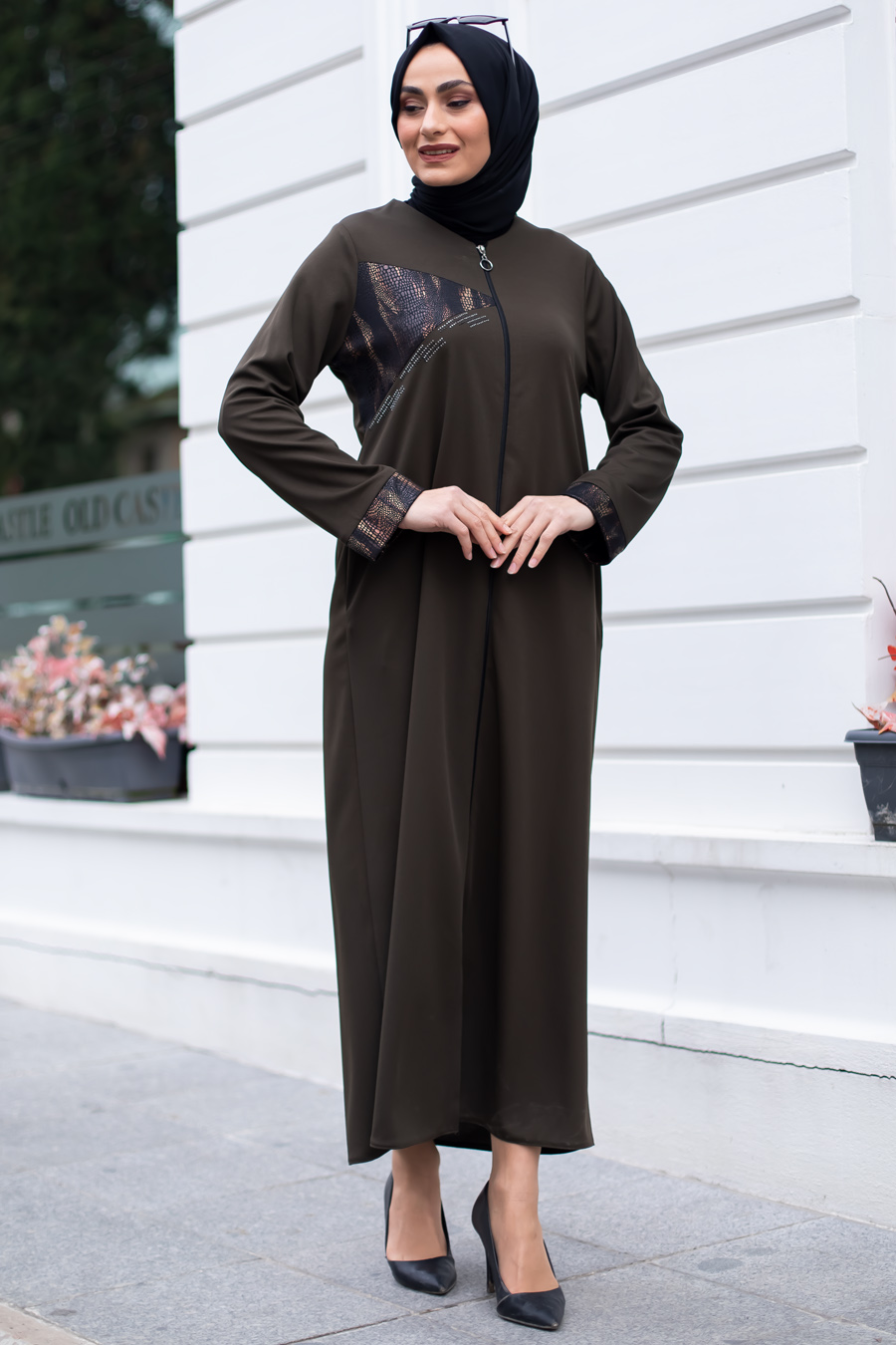 KHAKI COLOR ABAYA 