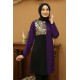 Leopar Desenli Tunik - Mor 