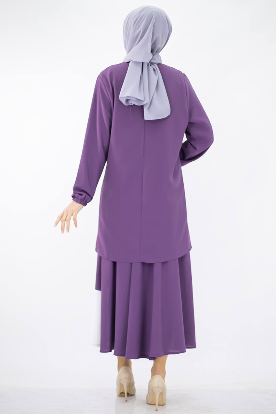Tunic and Skirt Suit - Lila