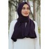 Madina Silk Shawl - Dark Purple