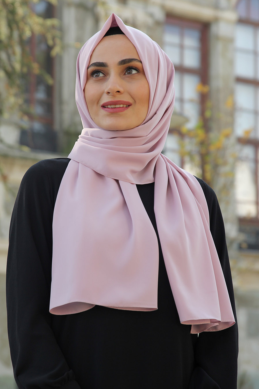 Medine İpeği Şal - Pudra