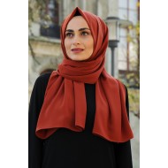 Medine İpeği Şal - Kiremit