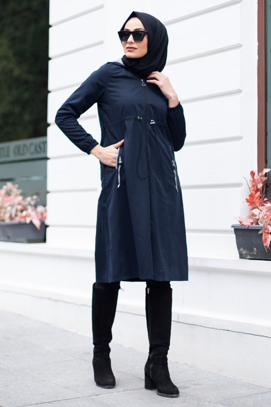 Coat - Navy Blue