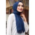 Crepe Shawl - Navy Blue