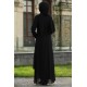 Payet Detaylı Tesettür Abiye Elbise - Siyah