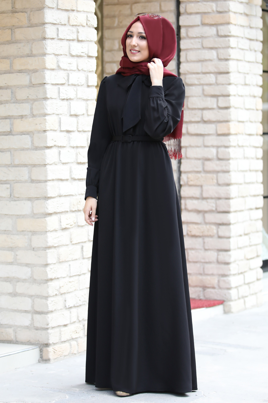 Pınar Şems - Fiyonklu Elbise - Siyah