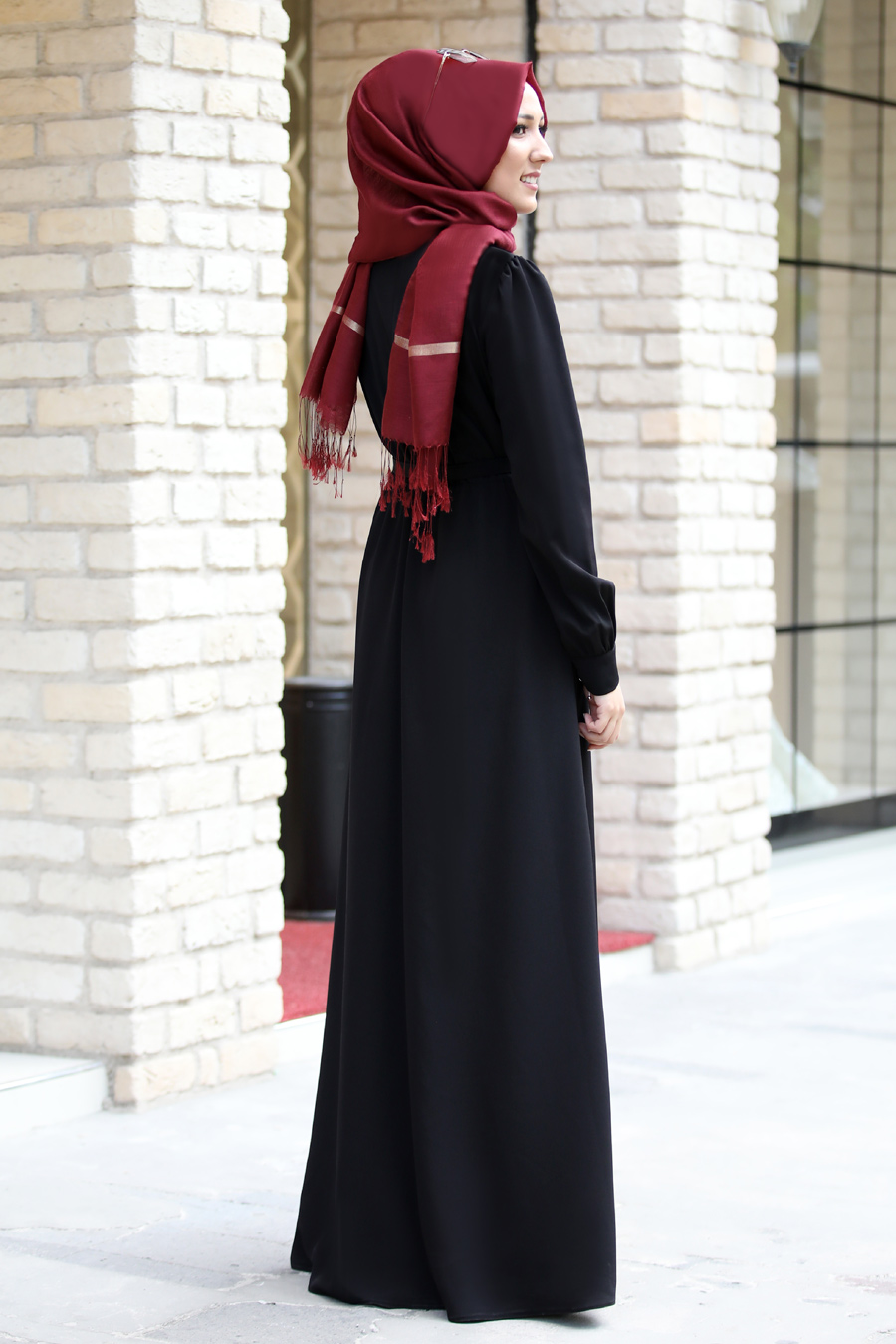 Pınar Şems - Fiyonklu Elbise - Siyah
