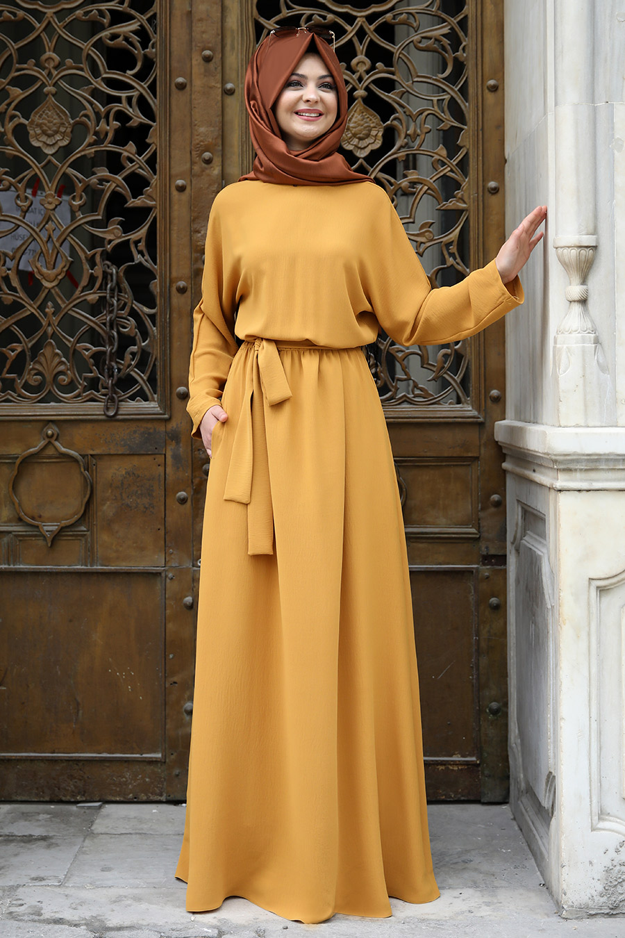 Pınar Şems - Renk Elbise - Hardal