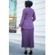 Tunic and Skirt Suit - Purple