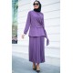 Tunic and Skirt Suit - Purple