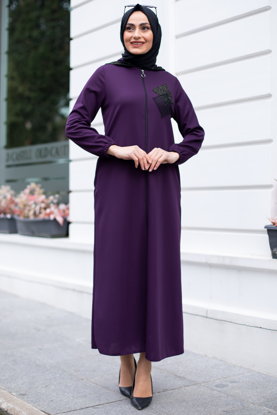 PURPLE ABAYA 