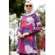 Tunic and Skirt Suit - Purple