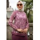 Tunic and Skirt Suit - Rose Color