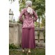 Tunic and Skirt Suit - Rose Color