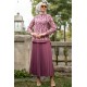 Tunic and Skirt Suit - Rose Color