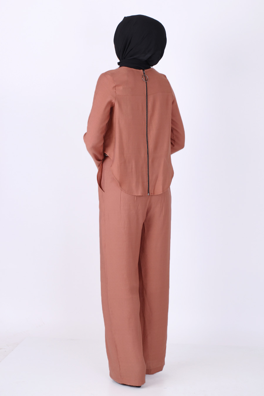 Fermuarlı Tulum - Bakır