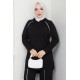 Pantolon Tunik İkili Tesettür Takım - SİYAH Pantolon Tunik İkili Tesettür Takım - SİYAH