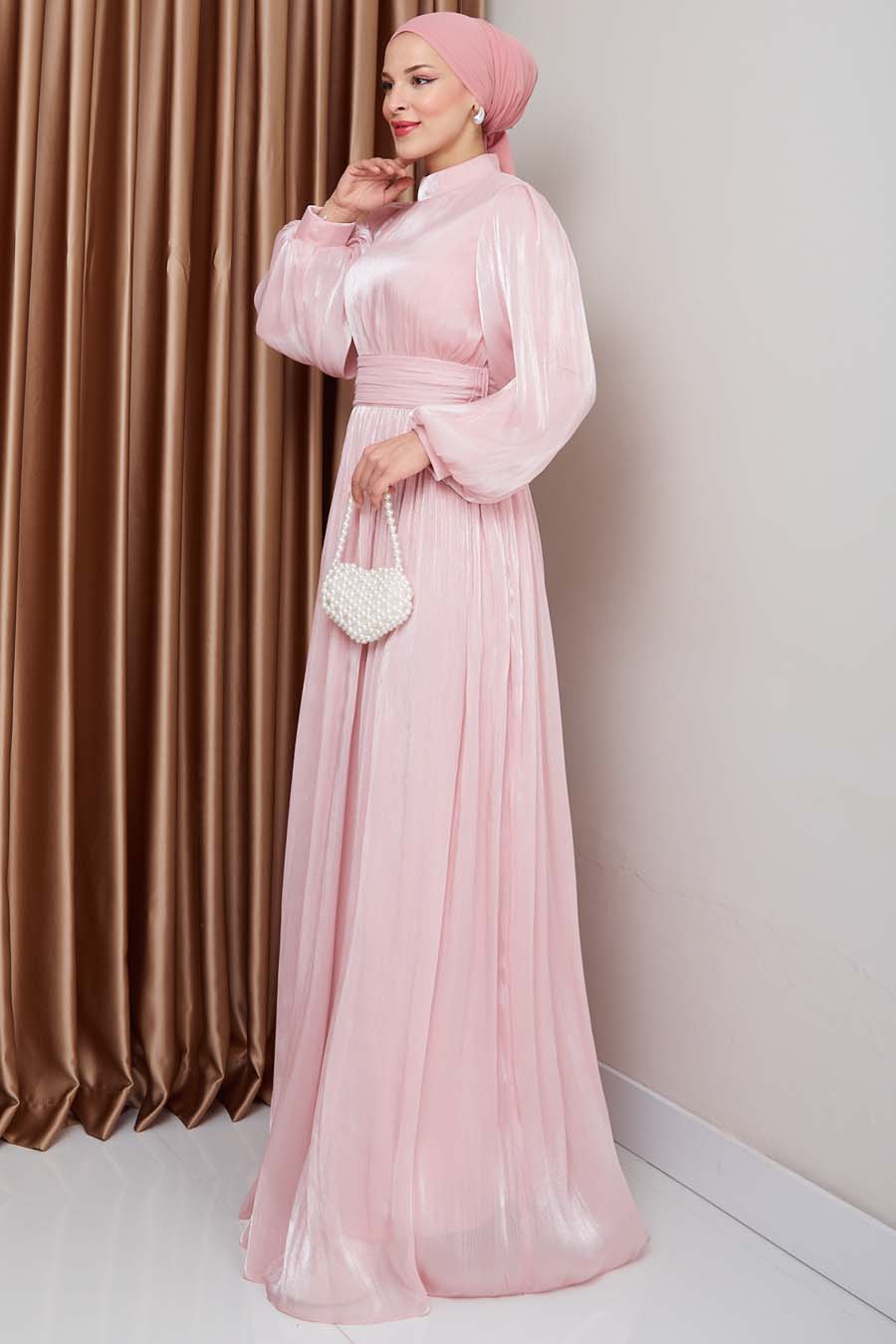  PİNK EVENING DRESS 