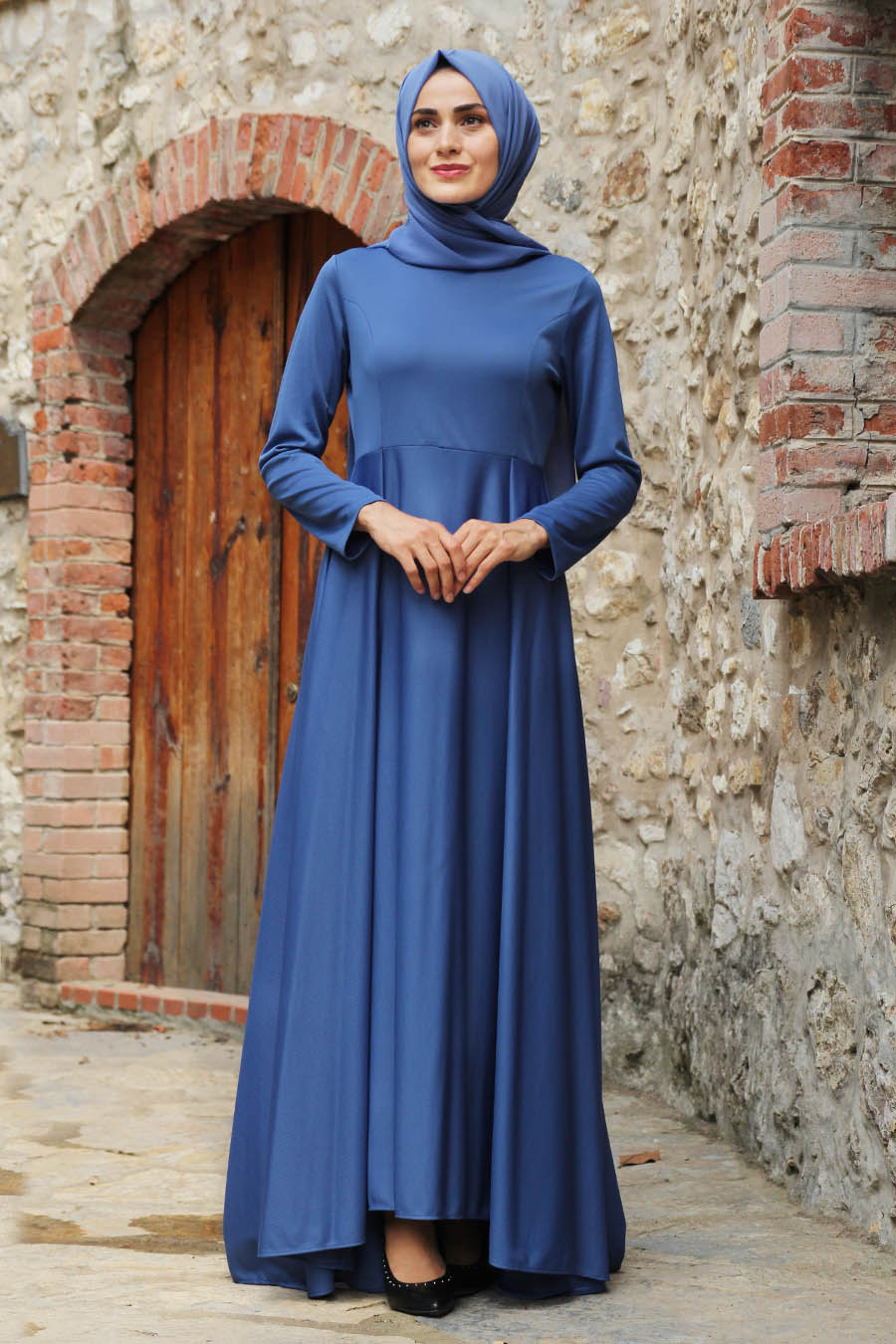 Feiza Collection - Tesettür Elbise - Indigo